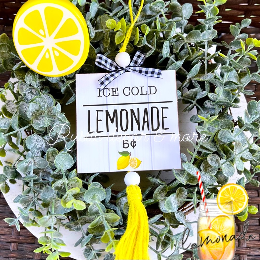 🍋Lemon Sign For Your Tier Trays